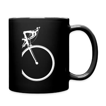 Fahrrad Rennen Front Radfahren Rennrad Radsport w - Tasse einfarbig - Schwarz - Rechts