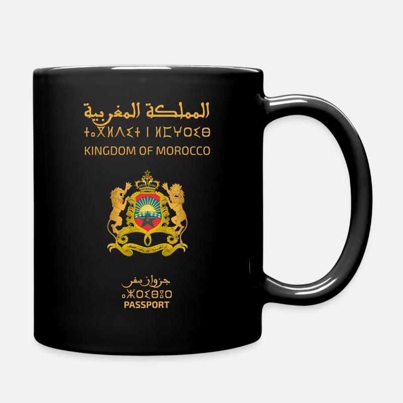 Marokkanischer Pass - Tasse einfarbig - Schwarz