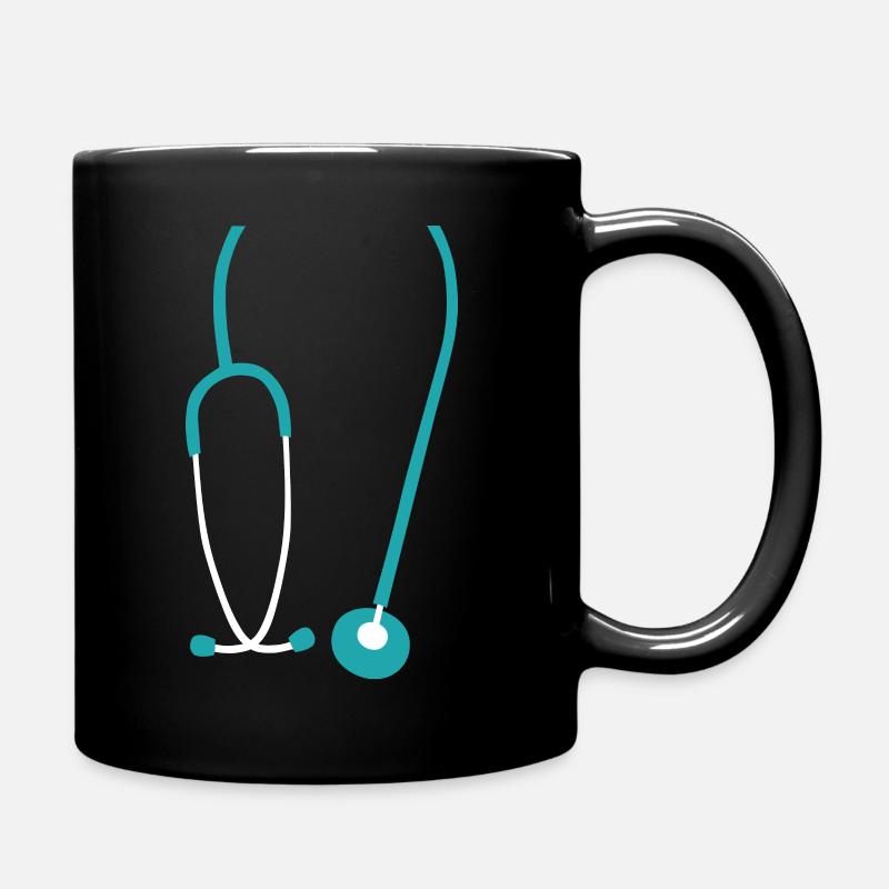 stethoskop systemrelevant coronaheld arzt corona - Tasse einfarbig - Schwarz