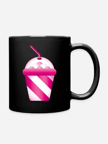 Smiley Shake - Tasse einfarbig - Schwarz