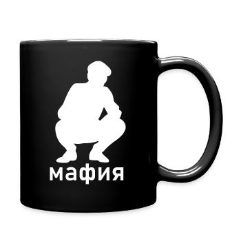 Mafia Russian squat Russia Russia Bratan shirt - Full Colour Mug - black - Right