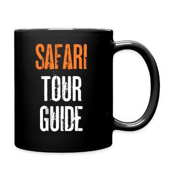 Safari Tour Guide - Tasse einfarbig - Schwarz - Rechts