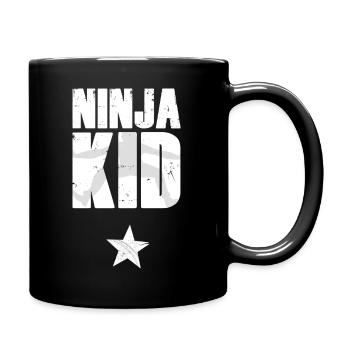 Ninja Warrior - Ninja Kid - Full Colour Mug - black - Right