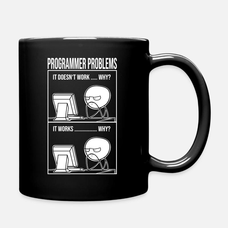Problèmes de programmation étudiant en informatique drôle - Mug uni - noir