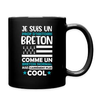 Prof d'histoire breton cadeau drôle bretagne - Mug uni - noir - Droite