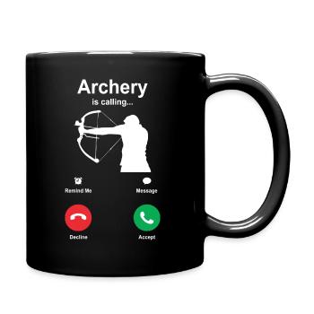 Tir à l’arc Arc arc arc-en-ciel cadeau - Mug uni - noir - Droite