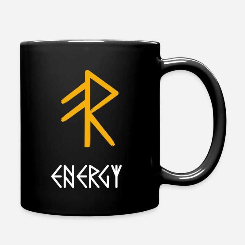 Una runa vichinga dell'energia - Tazza monocolore - nero
