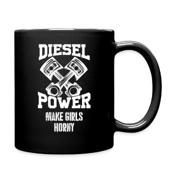 DIESEL POWER - Tasse einfarbig - Schwarz - Rechts