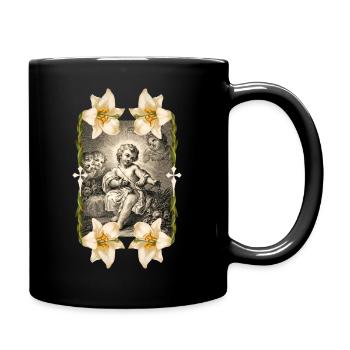 Kind-Jesus, Christkind, Jesus Christus - Tasse einfarbig - Schwarz - Rechts