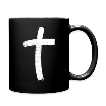 Jesus Cross - Full Colour Mug - black - Right