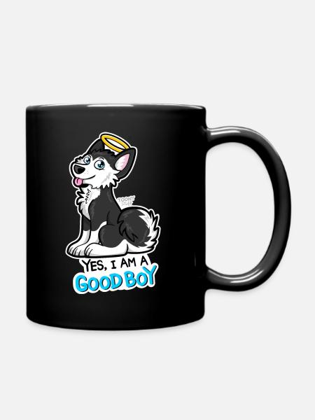 Good Boy Husky - Tasse einfarbig - Schwarz