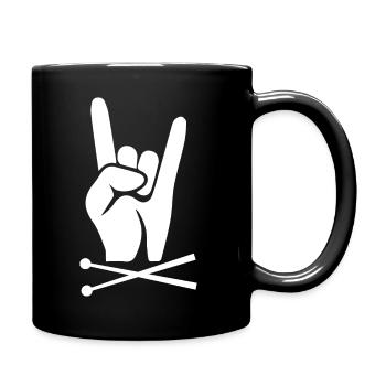 Rock and Roll Rock Music - Full Colour Mug - black - Right