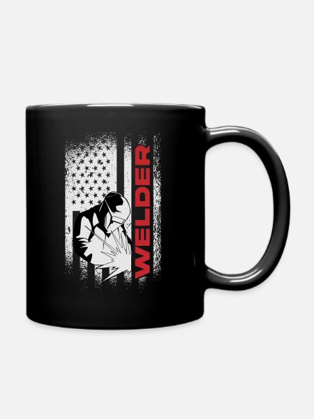 schweißer schweißen - Tasse einfarbig - Schwarz