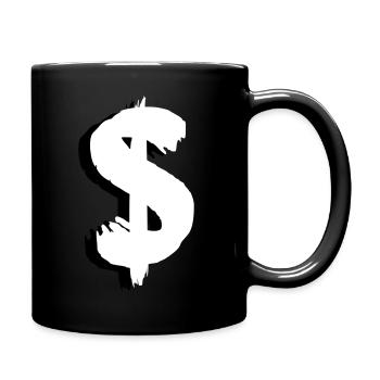 Dollar Argent symbole espèces dollar signes de dollar Vector - Mug uni - noir - Droite