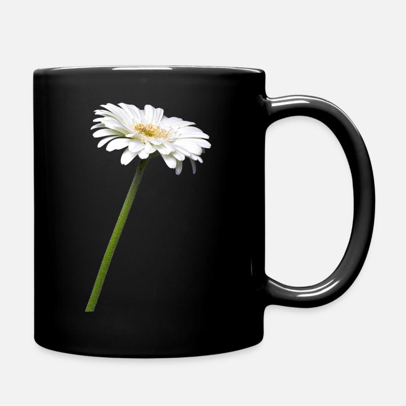 weise Gerbera I freigestellt - Tasse einfarbig - Schwarz