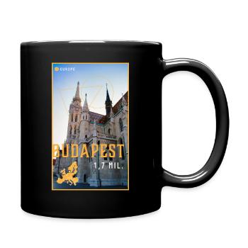 Budapest - Tasse einfarbig - Schwarz - Rechts