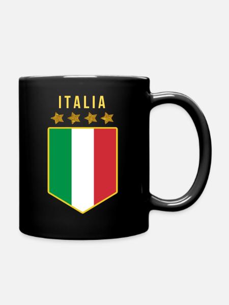 Italie Jersey FORZA AZZURI 2021 - Mug uni - noir