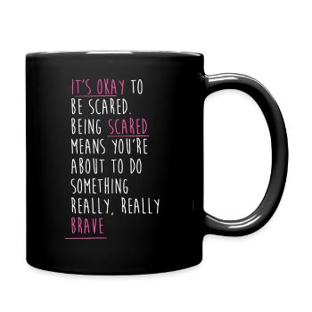 Boucle du cancer du sein - Mug uni - noir - Droite