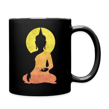 Buddha Meditation - Full Colour Mug - black - Right