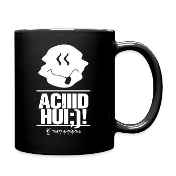 acid hui - Tasse einfarbig - Schwarz - Rechts