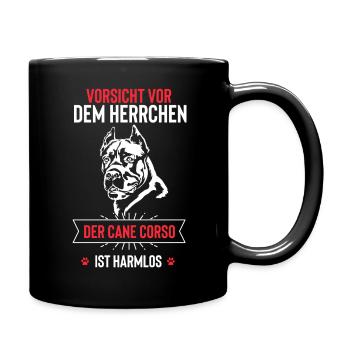 Cane Corso - Tasse einfarbig - Schwarz - Rechts