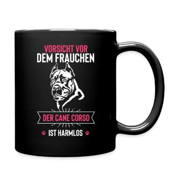 Cane Corso - Tasse einfarbig - Schwarz - Rechts