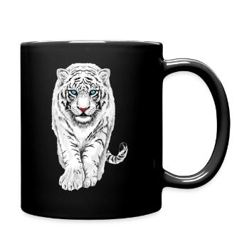 White Tiger - Full Colour Mug - black - Right