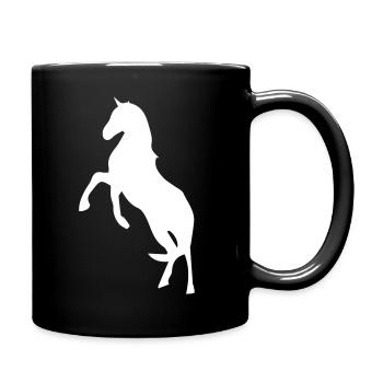 Cheval - Mug uni - noir - Droite