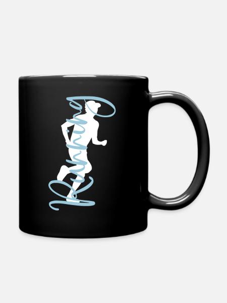 Running faire du jogging joggeur courir coureur - Mug uni - noir