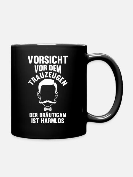 Trauzeuge - Tasse einfarbig - Schwarz