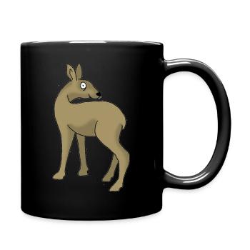 Roe deer - Full Colour Mug - black - Right