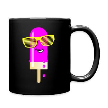 Popsicles Summer heat cool sunglasses delicious - Full Colour Mug - black - Right