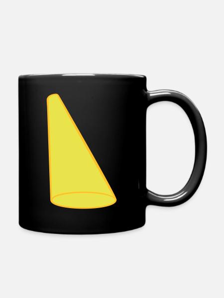 Lichtkegel Scheinwerfer Bühne Design - Tasse einfarbig - Schwarz