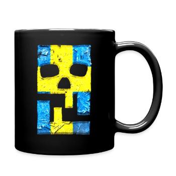 Piratage pirates hacker malware logo emblème - Mug uni - noir - Droite
