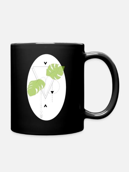 Monstera - Full Colour Mug - black
