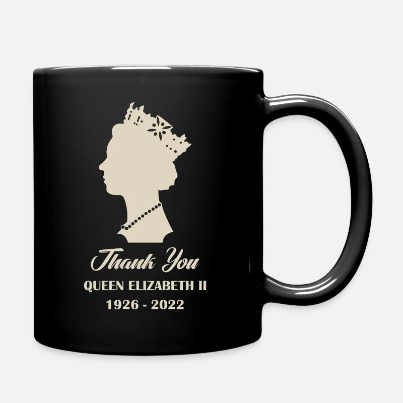 Merci Reine Elizabeth II - Mug uni - noir