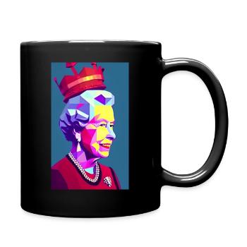 Illustration Reina Isable - Polygonal - Tasse einfarbig - Schwarz - Rechts