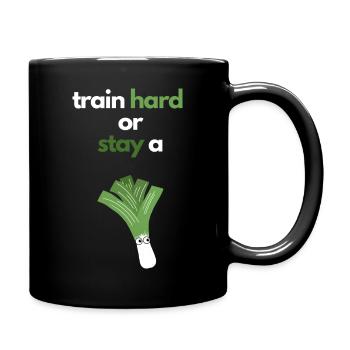 Gym Gym Poireau Motivation Dicton - Mug uni - noir - Droite