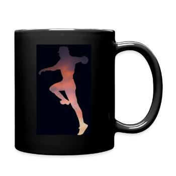 Chute de handball - Mug uni - noir - Droite