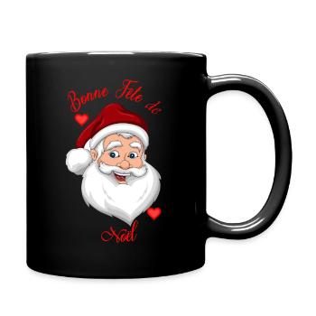 Bonne fete de noel - Mug uni - noir - Droite