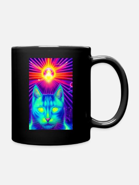Chat astral de la collection 'RemarkableCats' - Mug uni - noir