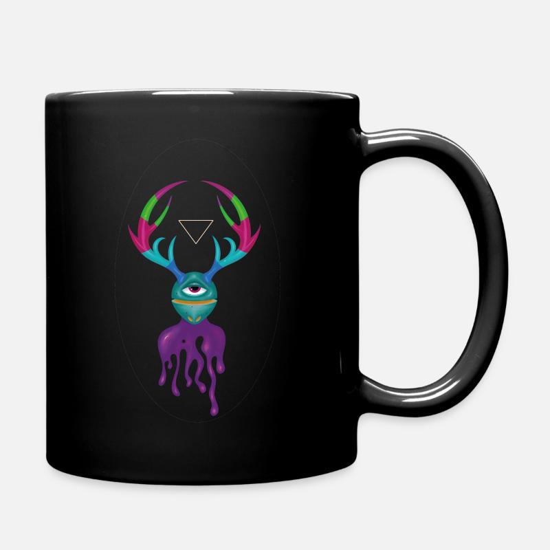"the horned alien" - Tasse einfarbig - Schwarz