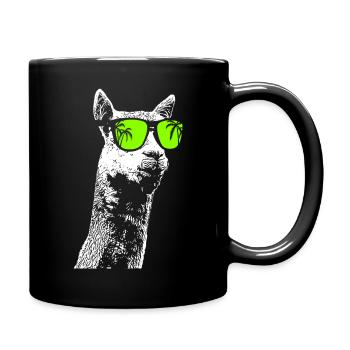 Alpaca Sonnenbrille Alpaca Alpacaliebe Alpacaliebh - Tasse einfarbig - Schwarz - Rechts