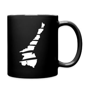 Gardasee weiß - Tasse einfarbig - Schwarz - Rechts