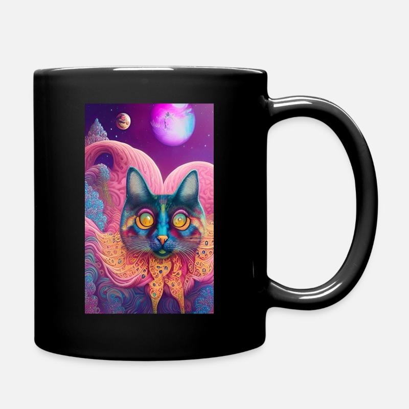 Chat astral - Mug uni - noir