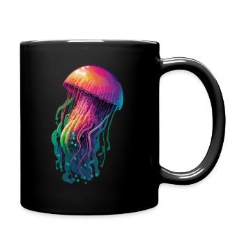 Méduse - Mug uni - noir - Droite