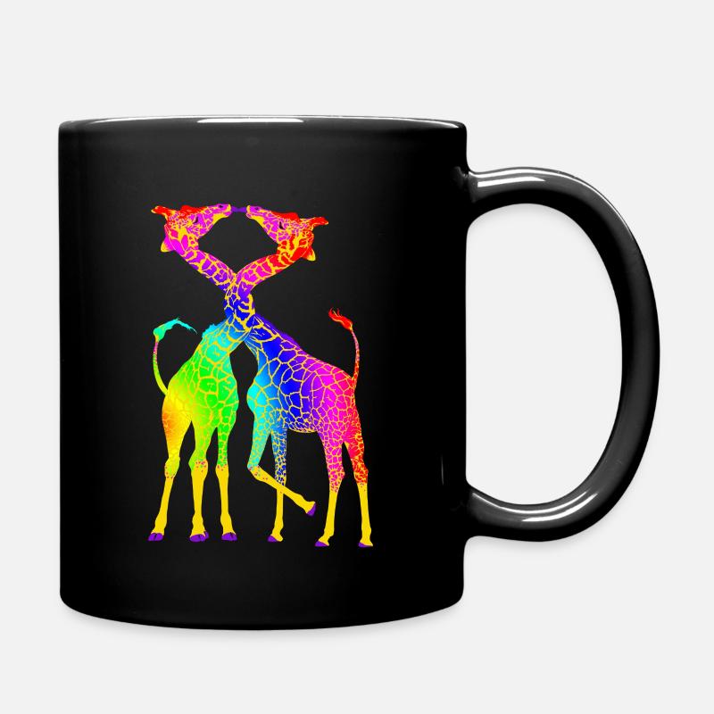 Giraffen - Tasse einfarbig - Schwarz