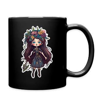 Fée gothique effrayante mignonne - Mug uni - noir - Droite