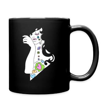 Love - Mug uni - noir - Droite