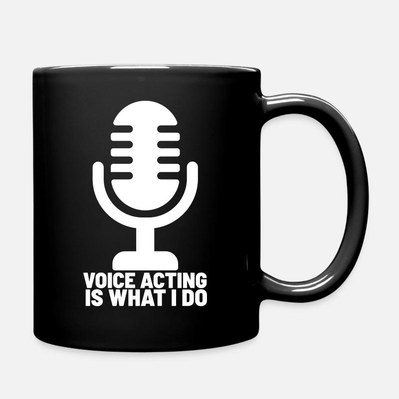 Voice acting is what I do - dark materials - Full Colour Mug - black